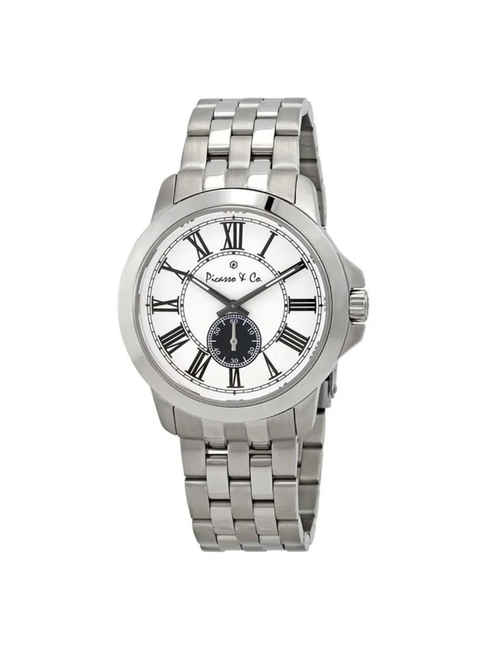NWT Picasso And Co Quartz Silver Dial Men's Watch